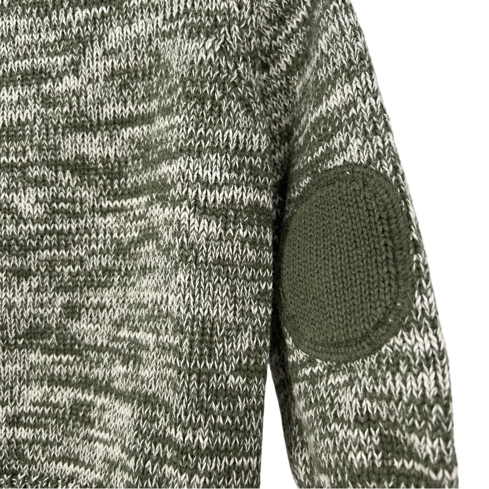 Old Navy Heather Green Knit Cardigan Sweater with Toggle Closures